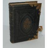 A Victorian family bible with gilt-metal clasp Condition Report:Available upon request