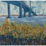 ROB MCINTYRE (SCOTTISH CONTEMPORARY) THE BRIDGE  Lithograph, signed lower right, titled, dated (19)