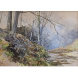 HENDERSON TARBET River landscape, signed, watercolour, 33 x 47cm Condition Report:Available upon