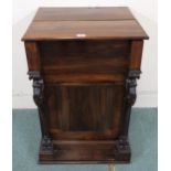 A Victorian rosewood side cabinet, 90cm high x 59cm wide x 48cm deep Condition Report:Available upon