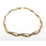 A 9ct gold Ortak bracelet, length 23.5cm, weight 9.1gms Condition Report:Available upon request