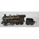 A possibly Bing steam locomotive 21cm long with tender Condition Report:Available upon request