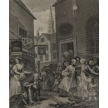 AFTER WILLIAM HOGARTH Four engravings, 48 x 40cm and AFTER W R BIGG engraved by Gaugain (5)