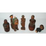 A tray lot of carved Indian figures, other figures etc  Condition Report:Available upon request