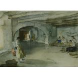 AFTER SIR WILLIAM RUSSELL FLINT Festal Preparations, signed, print, Winter Sport and Casual Assembly
