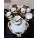 A Royal Albert Old Country roses part tea service Condition Report:Condition report: Not available