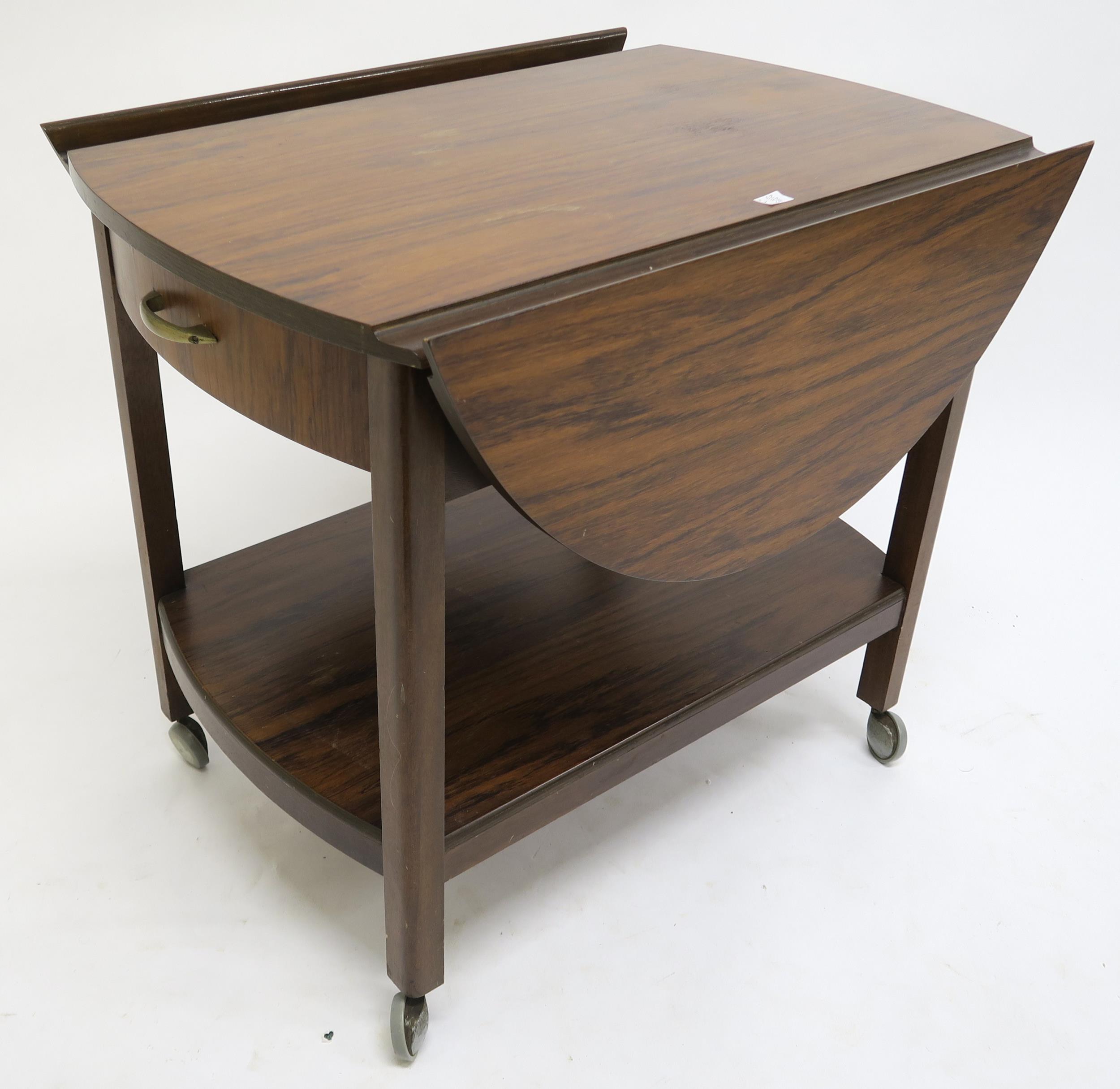 A 20th century mahogany two drawer canteen with silver plate contents and a mahogany drop end single - Image 5 of 5