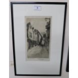 A signed Preston Cribb print "Shambles York" and another framed print (2) Condition Report:Available