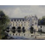 ROBERT BARBOUR Chateau de Chenonceau, signed, watercolour, 36 x 47cm and three others (4)