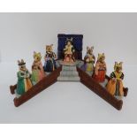 Royal Doulton Bunnykins Henry VIII and his wives with stand and boxes Condition Report:Available