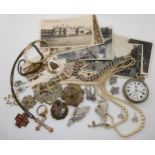 A collection of Military badges, to include Royal Flying Corps, the Royal Scots and Highland light