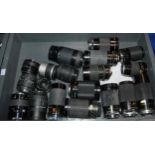 A collection of various lenses Condition Report:Available upon request
