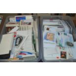 Two large boxes of first day covers and Royal Mail (stamp) postcards Condition Report:Available upon