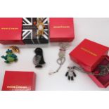 Five Butler & Wilson brooches to include a frog, Meercat, mouse etc Condition Report:Condition