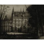 ANDREW AFFLECK Hotel de Ville, Bruges, signed, etching, 46 x 57cm  Condition Report:Available upon