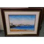 A framed print of St Ives Harbour signed Walton  Condition Report:Available upon request