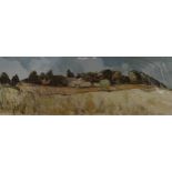 TOM H SHANKS RSW, RGI, PAI Corn field, signed, watercolour, 20 x 59cm Condition Report:Available