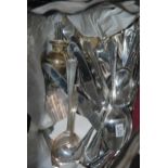 A collection of flatware etc  Condition Report:Available upon request