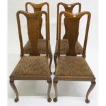 A lot of four 20th century mahogany dining chairs (4) Condition Report:Available upon request