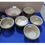 A collection of Alexander Leckie studio pottery bowls Condition Report:Available upon request