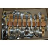 A box of EPNS flatware etc Condition Report:Available upon request