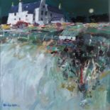 CHARLES ANDERSON RSW HON FRIARS (SCOTTISH b.1936) THE WHITE HOUSE - DURNESS Acrylic on board, signed