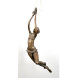 PATRICIA MCALLISTER (RHODESIAN 1932-2008) SWINGING GIRL II Bronze, 67cm high (26") With