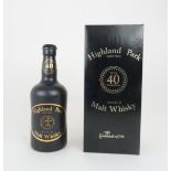 WITHDRAWN: A RARE BOTTLE OF HIGHLAND PARK OVER 40 YEAR OLD MALT WHISKY in original box