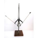 GEORGE PARSONAGE MBE (SCOTTISH b.1944) SINGLE SCULLER AT FRONT STOPS  Welded metal, signed, circa