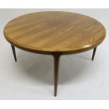 *WITHDRAWN* A MID 20TH CENTURY DANISH ROSEWOOD JOHANNES ANDERSEN FOR CFC SILKEBORG COFFEE TABLE