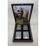 A CASED SET OF GOLD COINS HATTONS OF LONDON 2021 George and the Dragon 200th Anniversary Gold