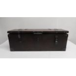 *WITHDRAWN* A CIRCA 1930S METAL GUN BOX by made for Eric Anthony Sykes, the lid decorated with a