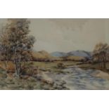 J WILSON MCKINNELL, Autumn Upper Deeside, watercolour, 36 x 54cm Condition Report:Available upon