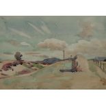 WILLIAM WALLS Benderloch, Argyll, signed, watercolour, dated, 1925, 19 x 26cm Condition Report: