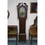 A Victorian mahogany cased "Rowd & Johnson's Liverpool" longcase clock with brass face and lunar
