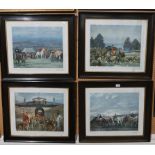 SIR ALFRED MUNNINGS Set of four signed hunting prints, 48 x 55cm (4)  Condition Report:three with