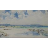JOHN HETHERINGTON Sea of the Hebrides, signed, watercolour, 32 x 55cm Condition Report:Available