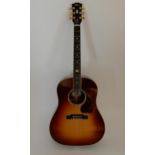 A Gibson J-45 Deluxe electro acoustic guitar 2019 model, serial number 11659070 in rosewood burst