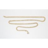 A 9ct gold fancy link chain, length 54cm, weight 8.6gms Condition Report:Available upon request