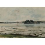 HUGH SCOTT Dumbarton Rock, signed, watercolour, 39 x 55cm Condition Report:Available upon request