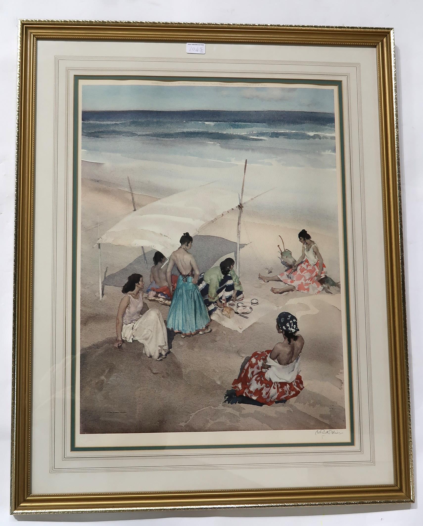 AFTER SIR WILLIAM RUSSELL FLINT Print, 728/750,53 x 70cm and another (2) Condition Report: - Image 2 of 6