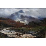 WILLIAM. E.PETTINGALE In a Highland Glen, signed oil on canvas, 50 x 75cm Condition Report:Available
