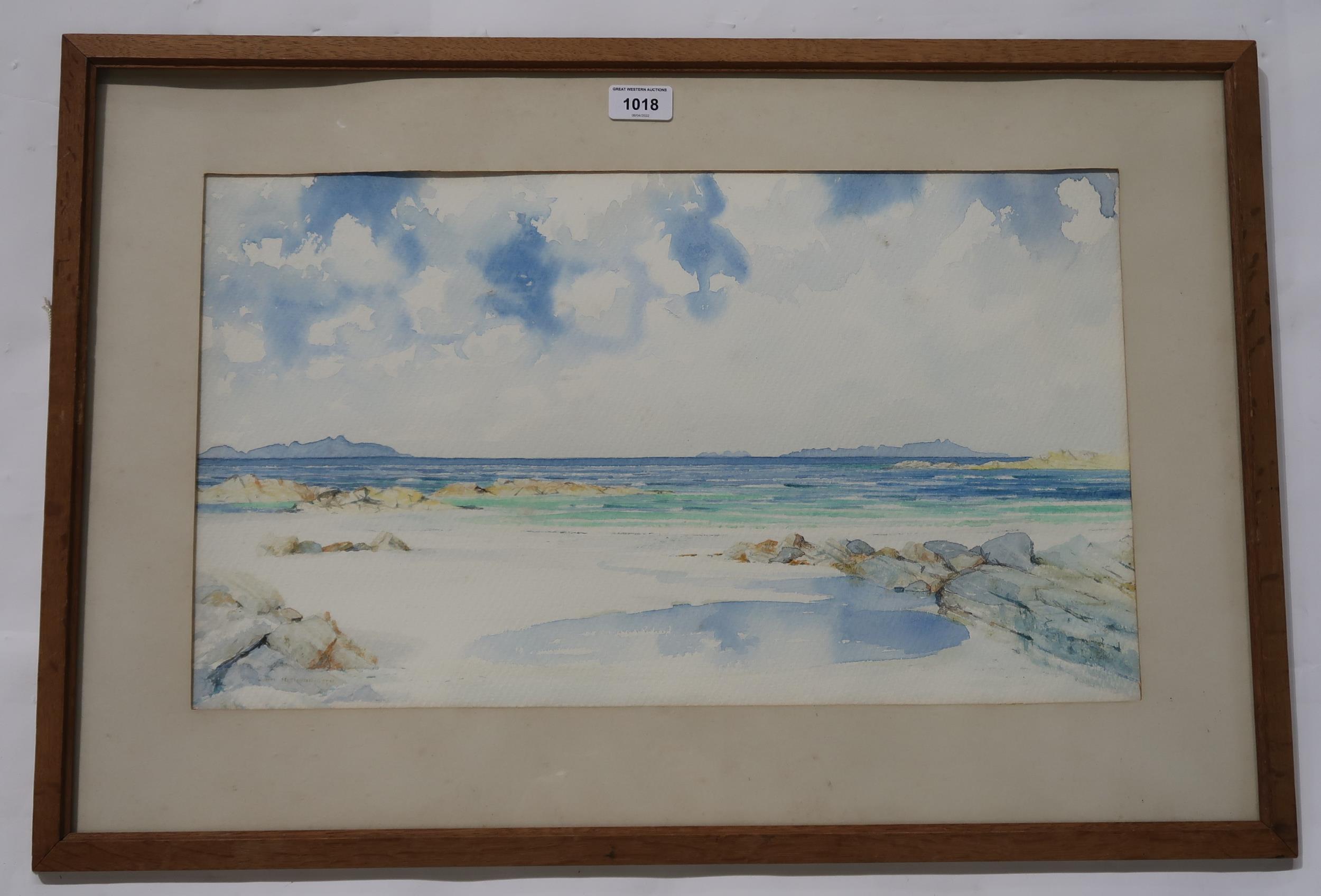 JOHN HETHERINGTON Sea of the Hebrides, signed, watercolour, 32 x 55cm Condition Report:Available - Image 2 of 3