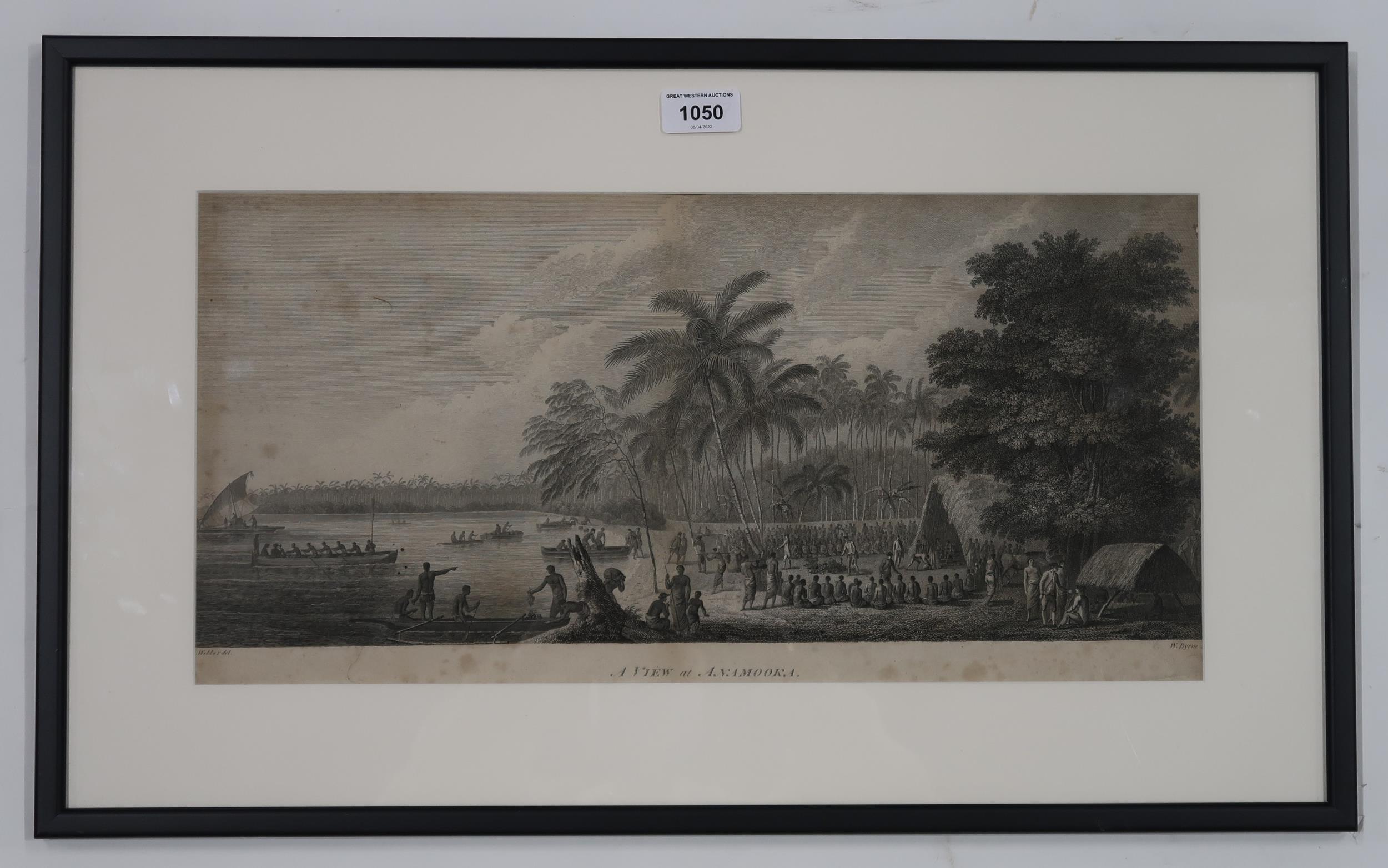 AFTER WEBBER ENGRAVED BY BYRNE A view at Anamooka, 24 x 49cm  Condition Report:Available upon - Image 2 of 3
