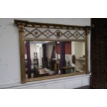 A Victorian gilt framed overmantle mirror Condition Report:Available upon request