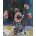 WINGATE Still life with poppies, signed, oil on board, 64 x 54cm Condition Report:Available upon