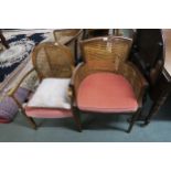 A lot of two 20th century beregere armchairs (2) Condition Report:Available upon request