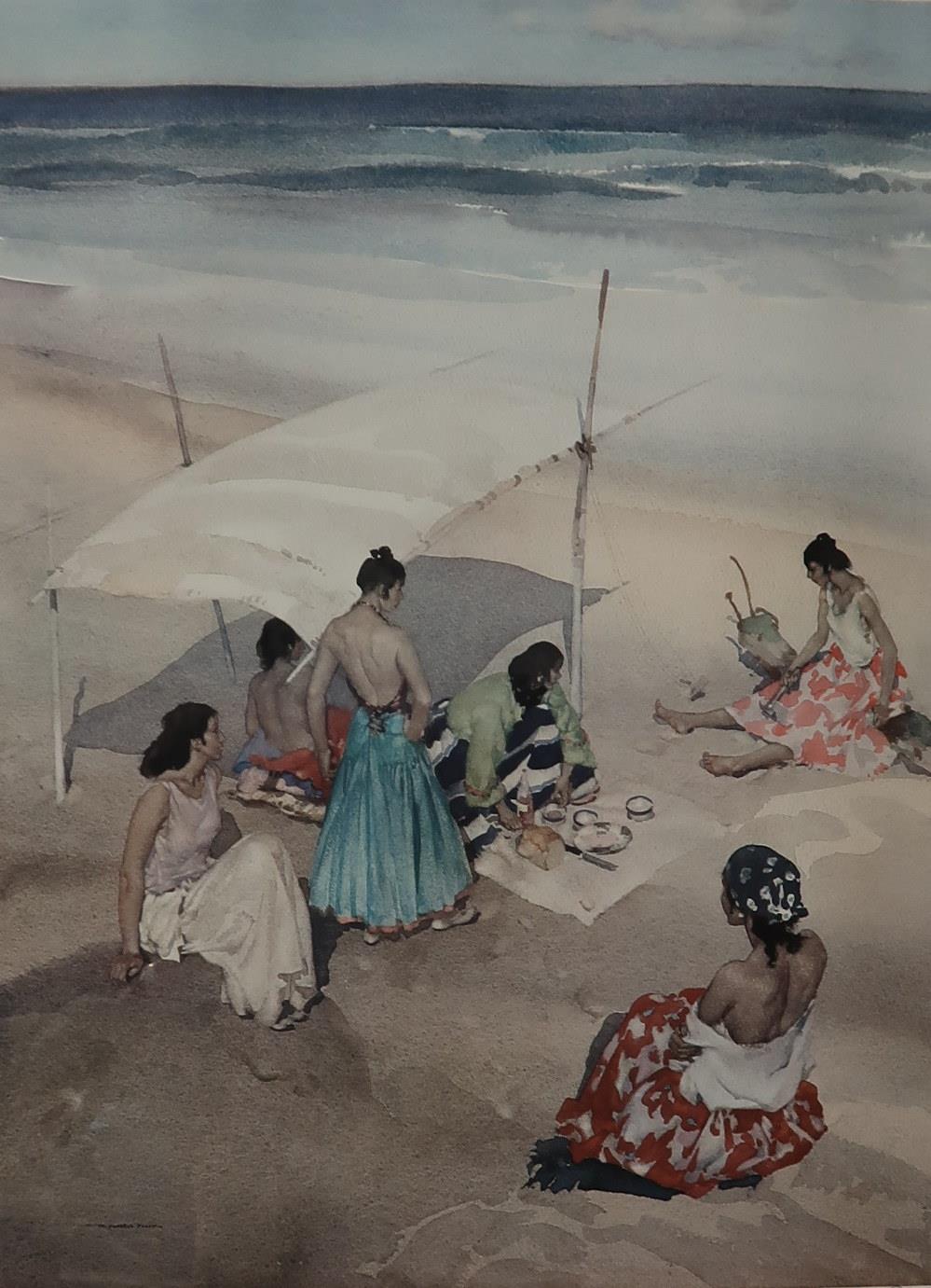 AFTER SIR WILLIAM RUSSELL FLINT Print, 728/750,53 x 70cm and another (2) Condition Report: