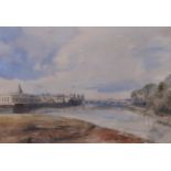 SIR ALEXANDER MONCRIEFF Bridge of Perth, watercolour, 24 x 33cm Condition Report:Available upon