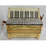 A Pancotti Macerata 34 key 48 bass accordion with case Condition Report:Available upon request
